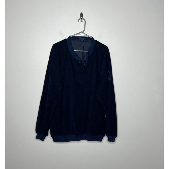 Sunderland Of Scotland Jacket Mens XL Windbreaker Pullover Navy Blue Logo - Picture 7 of 11